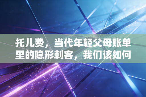 托儿费,当代年轻父母账单里的隐形刺客,我们该如何破局?
