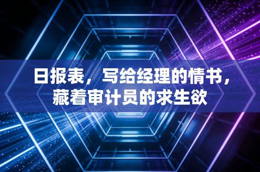 日报表，写给经理的情书，藏着审计员的求生欲