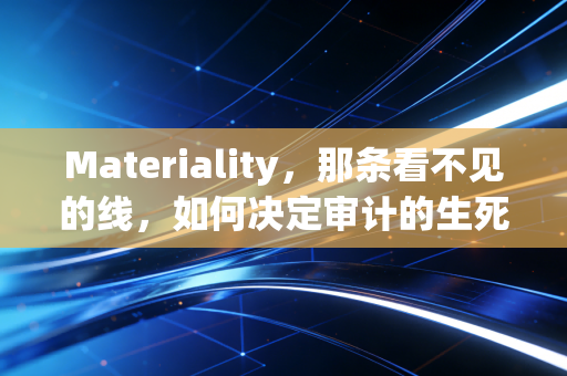 Materiality，那条看不见的线，如何决定审计的生死？