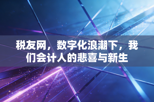 税友网，数字化浪潮下，我们会计人的悲喜与新生