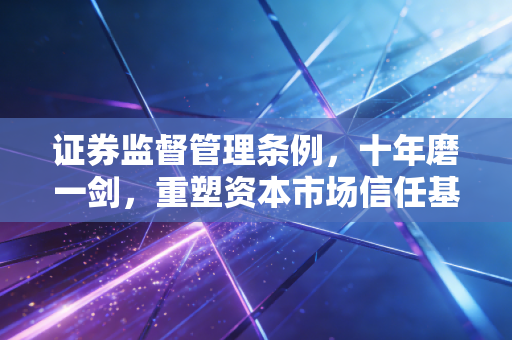 证券监督管理条例，十年磨一剑，重塑资本市场信任基石的深度解读