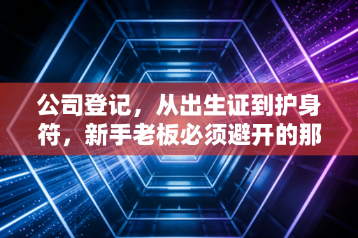 公司登记，从出生证到护身符，新手老板必须避开的那些坑