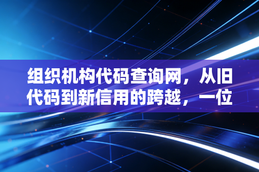 组织机构代码查询网，从旧代码到新信用的跨越，一位注册会计师的实务观察与避坑指南