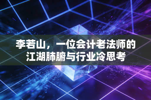李若山,一位会计老法师的江湖肺腑与行业冷思考