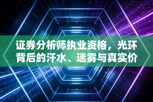 证券分析师执业资格,光环背后的汗水、迷雾与真实价值