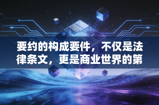 要约的构成要件,不仅是法律条文,更是商业世界的第一张多米诺骨牌