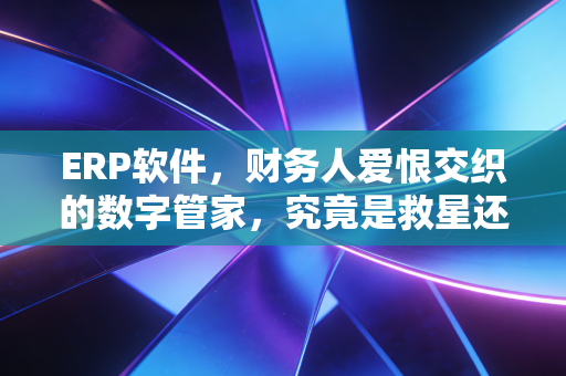 ERP软件，财务人爱恨交织的数字管家，究竟是救星还是枷锁？