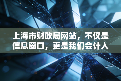 上海市财政局网站，不仅是信息窗口，更是我们会计人的数字战场与职业灯塔