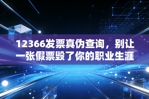 12366发票真伪查询，别让一张假票毁了你的职业生涯，财务人必懂的避坑指南