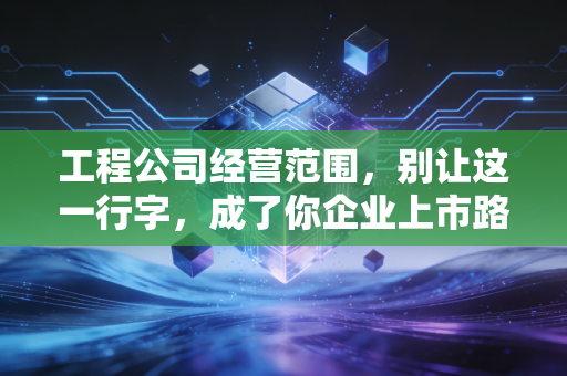 工程公司经营范围,别让这一行字,成了你企业上市路上的隐形炸弹