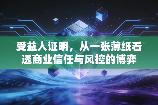 受益人证明,从一张薄纸看透商业信任与风控的博弈