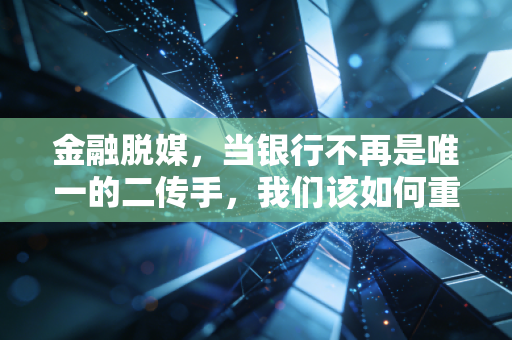 金融脱媒，当银行不再是唯一的二传手，我们该如何重新审视财富的流动？
