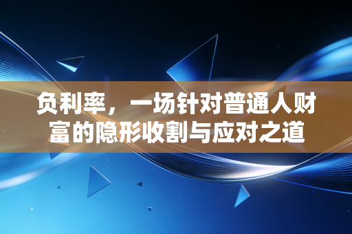 负利率，一场针对普通人财富的隐形收割与应对之道