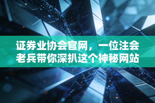 证券业协会官网，一位注会老兵带你深扒这个神秘网站背后的真相与温度