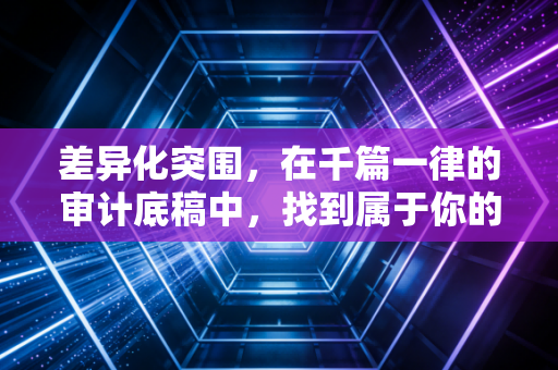 差异化突围,在千篇一律的审计底稿中,找到属于你的不可替代性