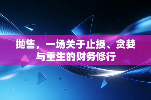 抛售,一场关于止损、贪婪与重生的财务修行