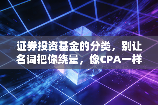 证券投资基金的分类,别让名词把你绕晕,像CPA一样看透本质