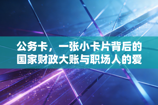 公务卡,一张小卡片背后的国家财政大账与职场人的爱恨情仇