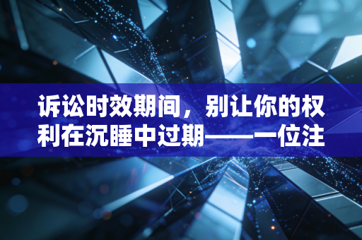 诉讼时效期间，别让你的权利在沉睡中过期——一位注会眼中的时间博弈