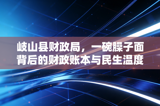 岐山县财政局，一碗臊子面背后的财政账本与民生温度