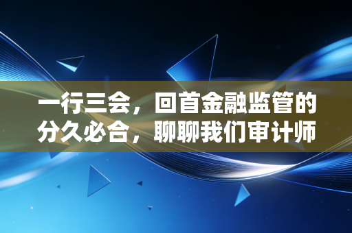一行三会,回首金融监管的分久必合,聊聊我们审计师眼中的那些年