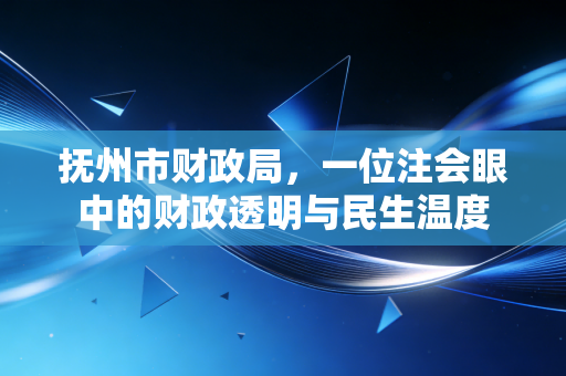 抚州市财政局，一位注会眼中的财政透明与民生温度