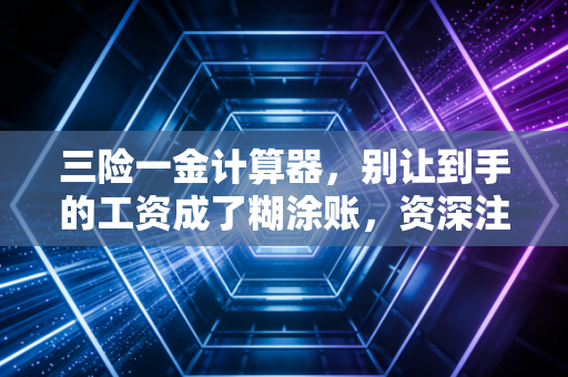 三险一金计算器，别让到手的工资成了糊涂账，资深注会教你读懂薪酬密码