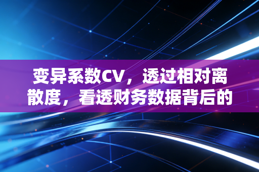 变异系数CV，透过相对离散度，看透财务数据背后的真实风险