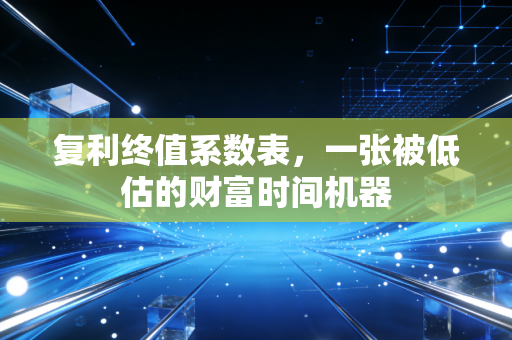 复利终值系数表，一张被低估的财富时间机器