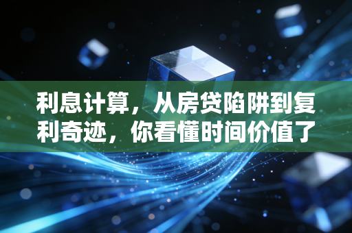 利息计算,从房贷陷阱到复利奇迹,你看懂时间价值了吗?