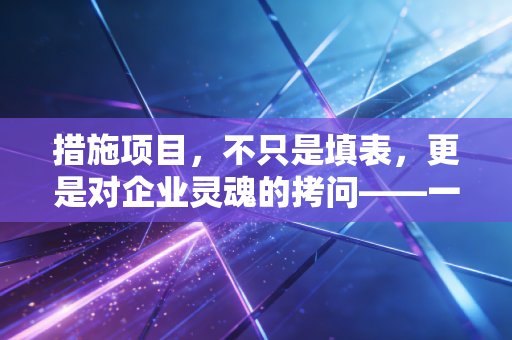 措施项目，不只是填表，更是对企业灵魂的拷问——一名注会老兵的审计手记
