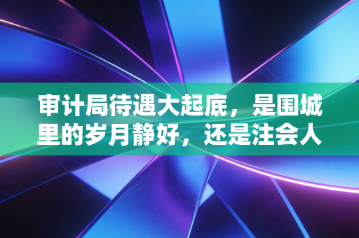审计局待遇大起底,是围城里的岁月静好,还是注会人的避风港?