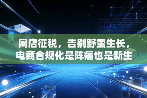 网店征税,告别野蛮生长,电商合规化是阵痛也是新生