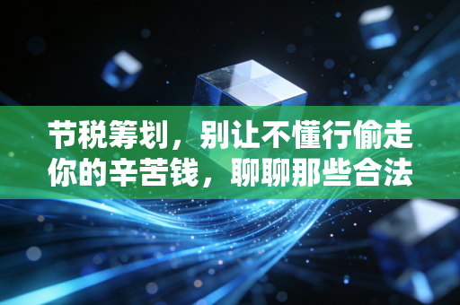 节税筹划,别让不懂行偷走你的辛苦钱,聊聊那些合法又高效的省钱路子