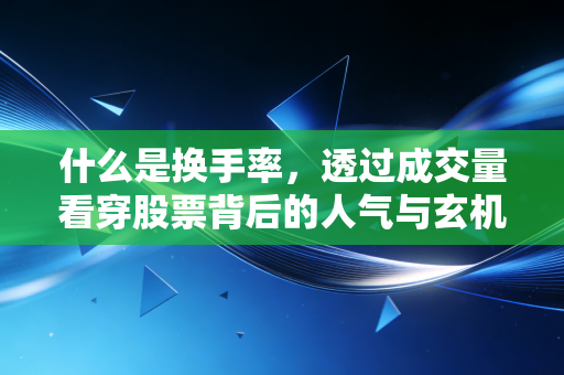 什么是换手率，透过成交量看穿股票背后的人气与玄机