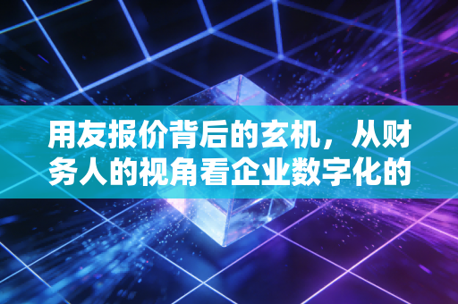 用友报价背后的玄机,从财务人的视角看企业数字化的真实成本