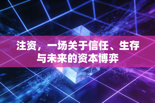 注资，一场关于信任、生存与未来的资本博弈