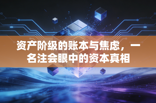 资产阶级的账本与焦虑，一名注会眼中的资本真相