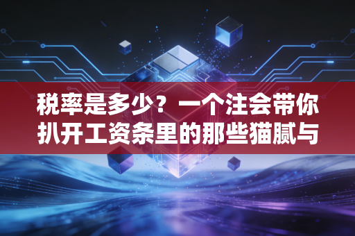 税率是多少?一个注会带你扒开工资条里的那些猫腻与真相