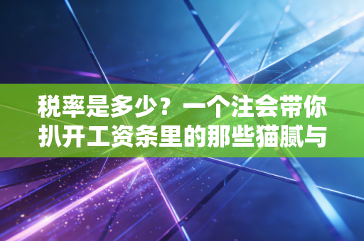税率是多少？一个注会带你扒开工资条里的那些猫腻与真相