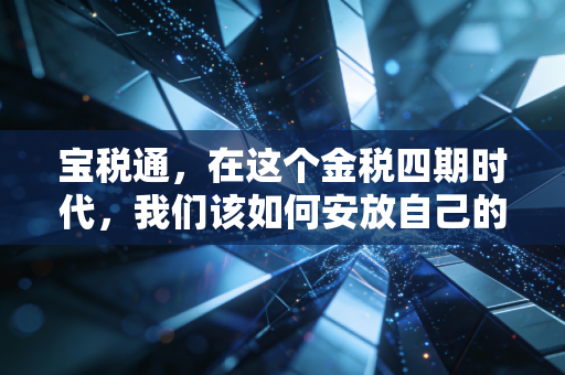宝税通，在这个金税四期时代，我们该如何安放自己的钱包？