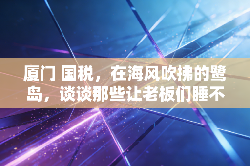 厦门 国税，在海风吹拂的鹭岛，谈谈那些让老板们睡不着觉的税务大事
