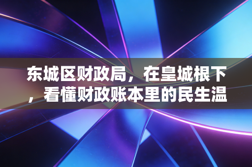 东城区财政局,在皇城根下,看懂财政账本里的民生温度与监管力度