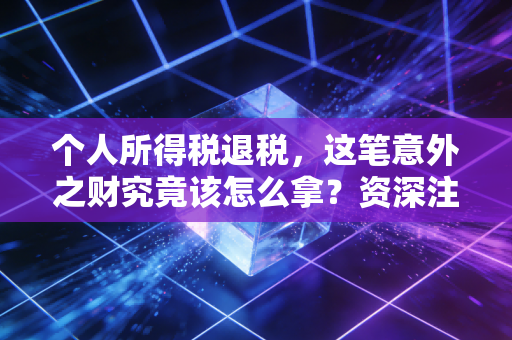 个人所得税退税，这笔意外之财究竟该怎么拿？资深注会师教你避开那些坑