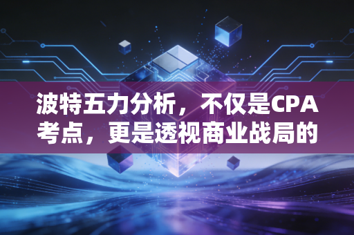 波特五力分析,不仅是CPA考点,更是透视商业战局的上帝视角
