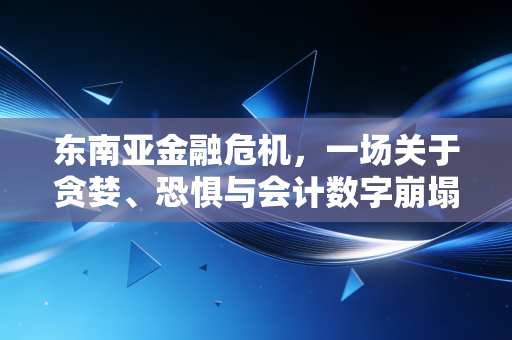 东南亚金融危机,一场关于贪婪、恐惧与会计数字崩塌的深刻复盘