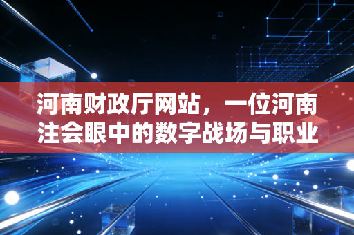 河南财政厅网站,一位河南注会眼中的数字战场与职业灯塔