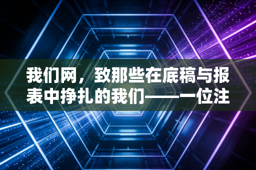 我们网,致那些在底稿与报表中挣扎的我们——一位注会老兵的行业沉思录