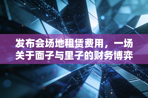 发布会场地租赁费用，一场关于面子与里子的财务博弈