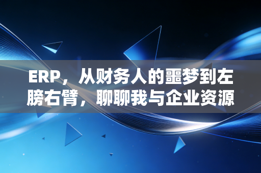 ERP，从财务人的噩梦到左膀右臂，聊聊我与企业资源规划的恩怨情仇
